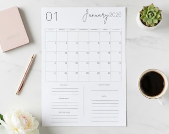 2026 Weight Loss Calendar: Diet, Fitness, and Meal Planner (PDF)