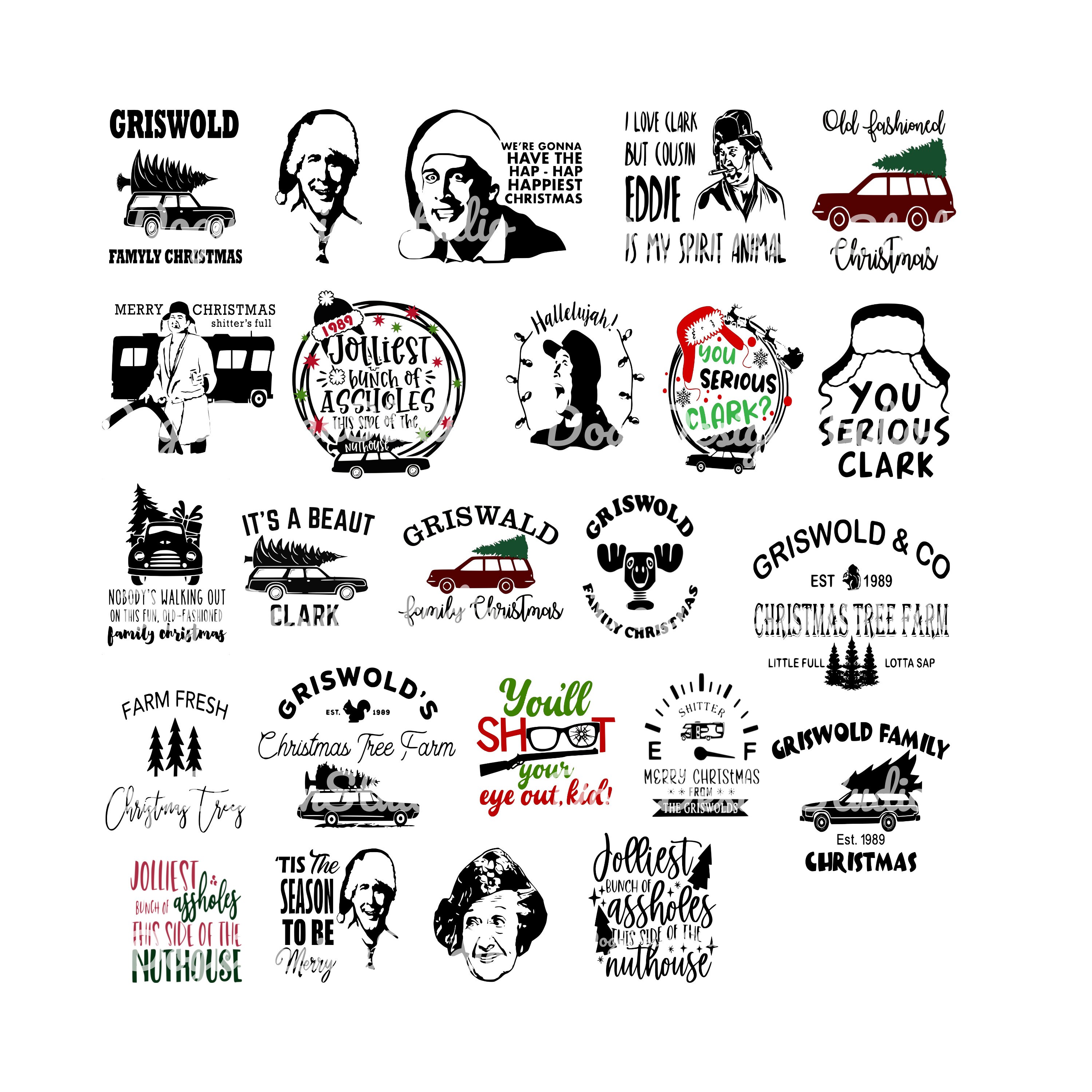 65 Christmas Vacation Clark Griswold Svg Bundle – YDFJTK