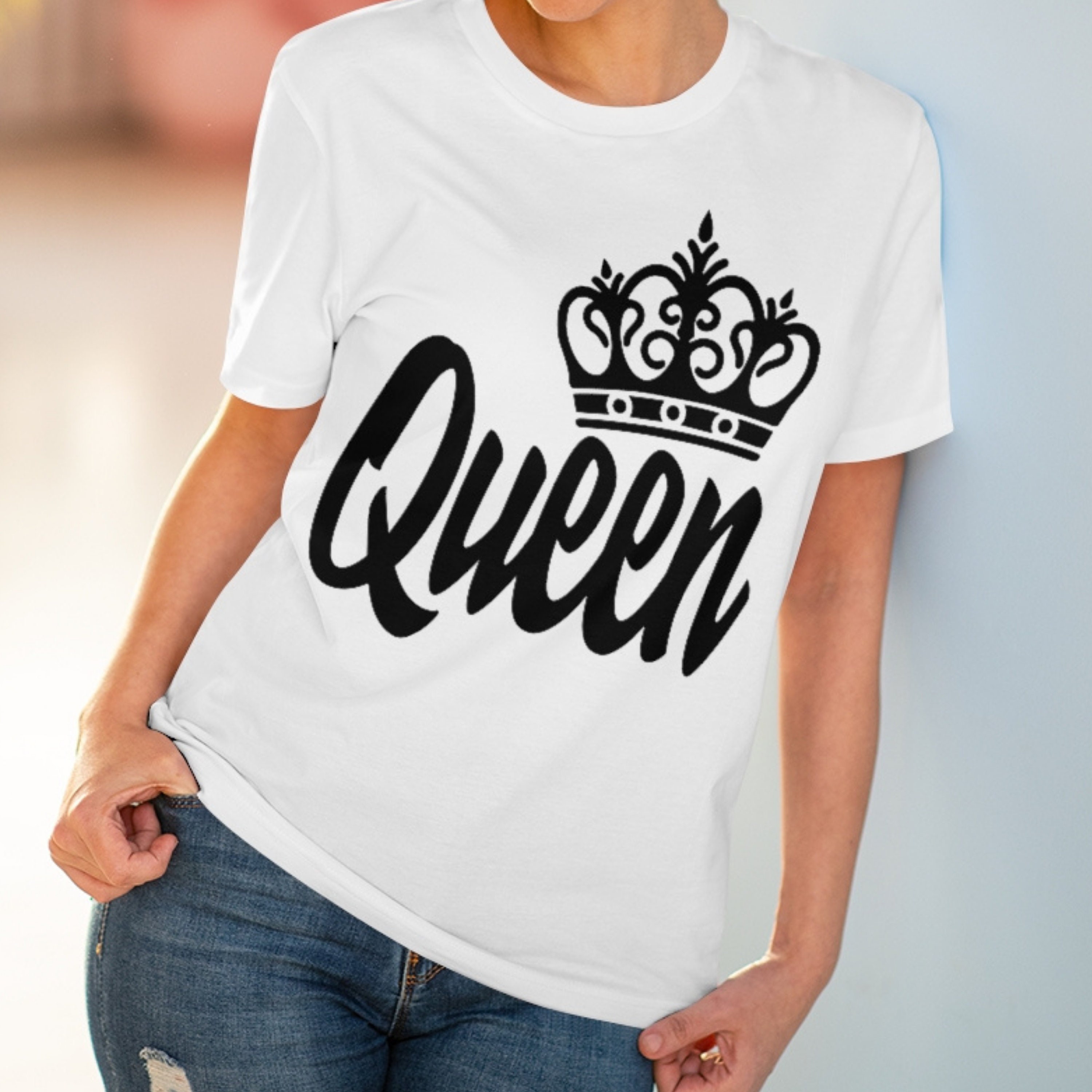 Queen and King SVG King queen svg Her King Svg His Queen | Etsy
