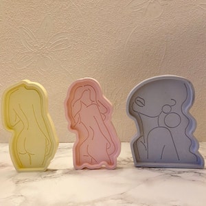 Snuisterijbakje, Snuisterijschotel, Sieradenhouder, Stijlvolle Jesmonite Lade, Sieradenschotel, Vrouwelijk Lichaam Home Decor