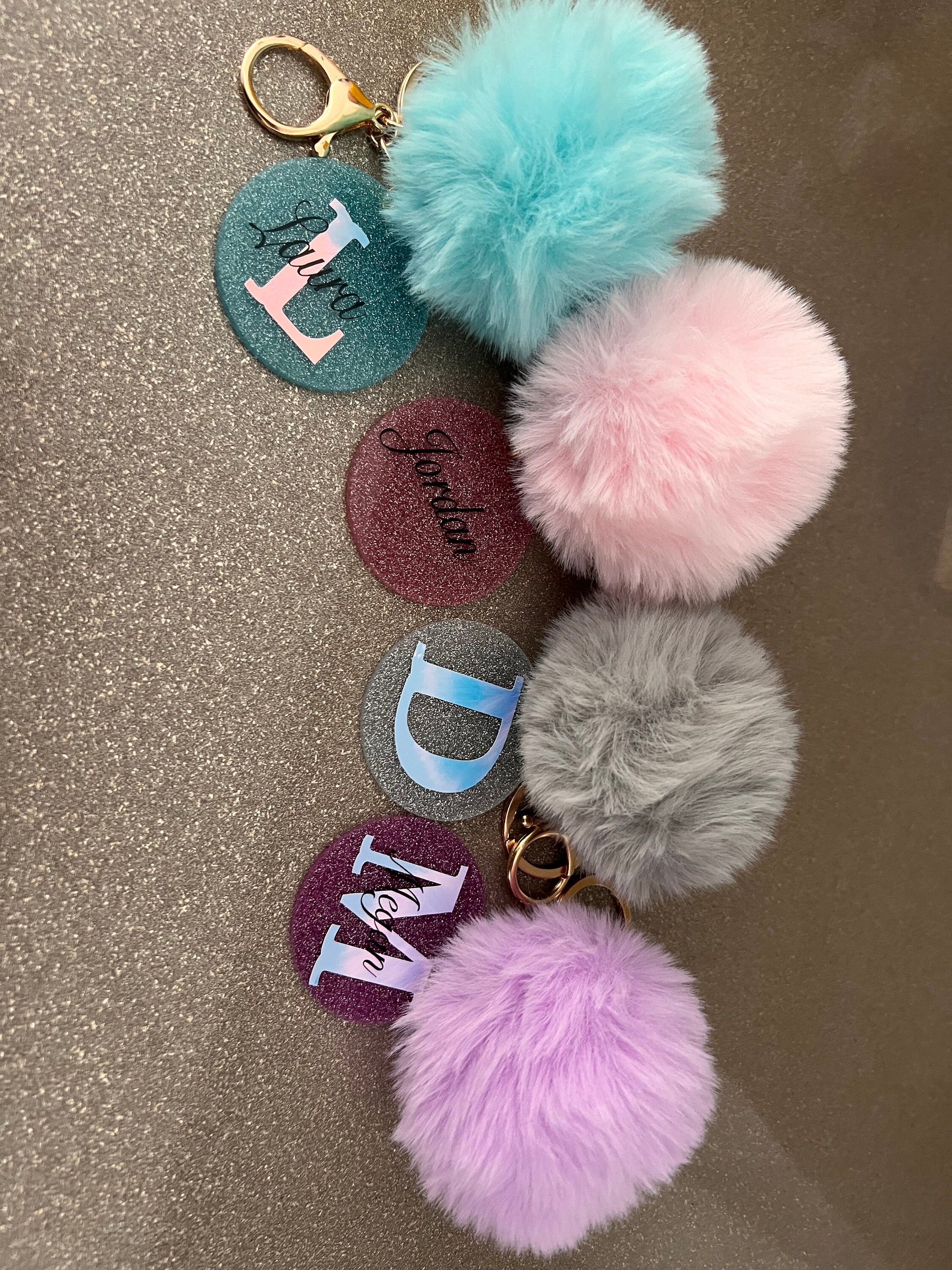YILINXI Key Fob Cover With Pom Pom Keychain For Honda 5-Button Smart Keys - Soft TPU Case, Pink, Women's Gift - View #2
