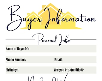Hoja de información para compradores de bienes raíces