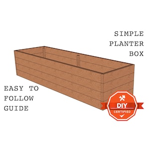 Cedar Raised Garden Planter Box Step by Step Plans | 8ft by 2ft Size | INSTANT DOWNLOAD PDF Plans