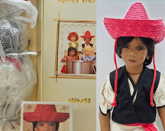 Annette Himstedt Pancho Doll Children Together NOS Box and Shipper COA 1994