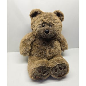 Mervyns Floppy Friends Teddy Bear Brown Large Vintage Stuffed Plush 24 Inch