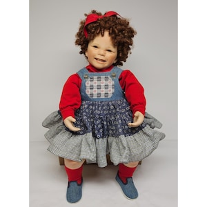 Donna Rubert 1997 Patty Ann Lil Stinker Kleinkind Porzellan Puppe 26 Zoll 0008/3000