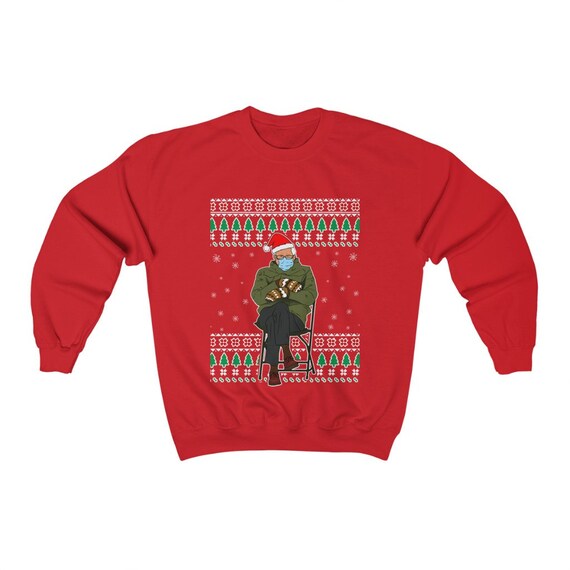 Ugly Christmas Sweater. Bernie Sanders 