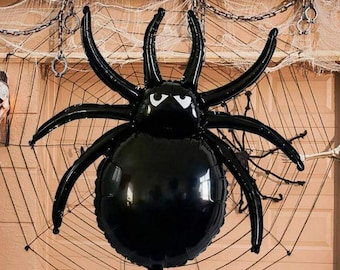 1 pcs 32-Inch Halloween Black Spider Balloon