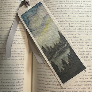 Handpainted Watercolor Bookmark - Landscape
