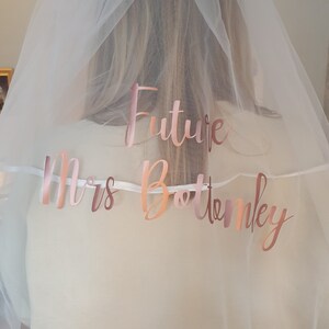 Personalised Future Bride Veil