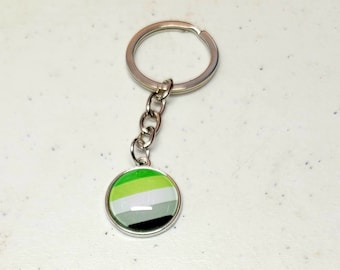 Llavero Aromántico LGBTQ+ Bandera Orgullo Gay