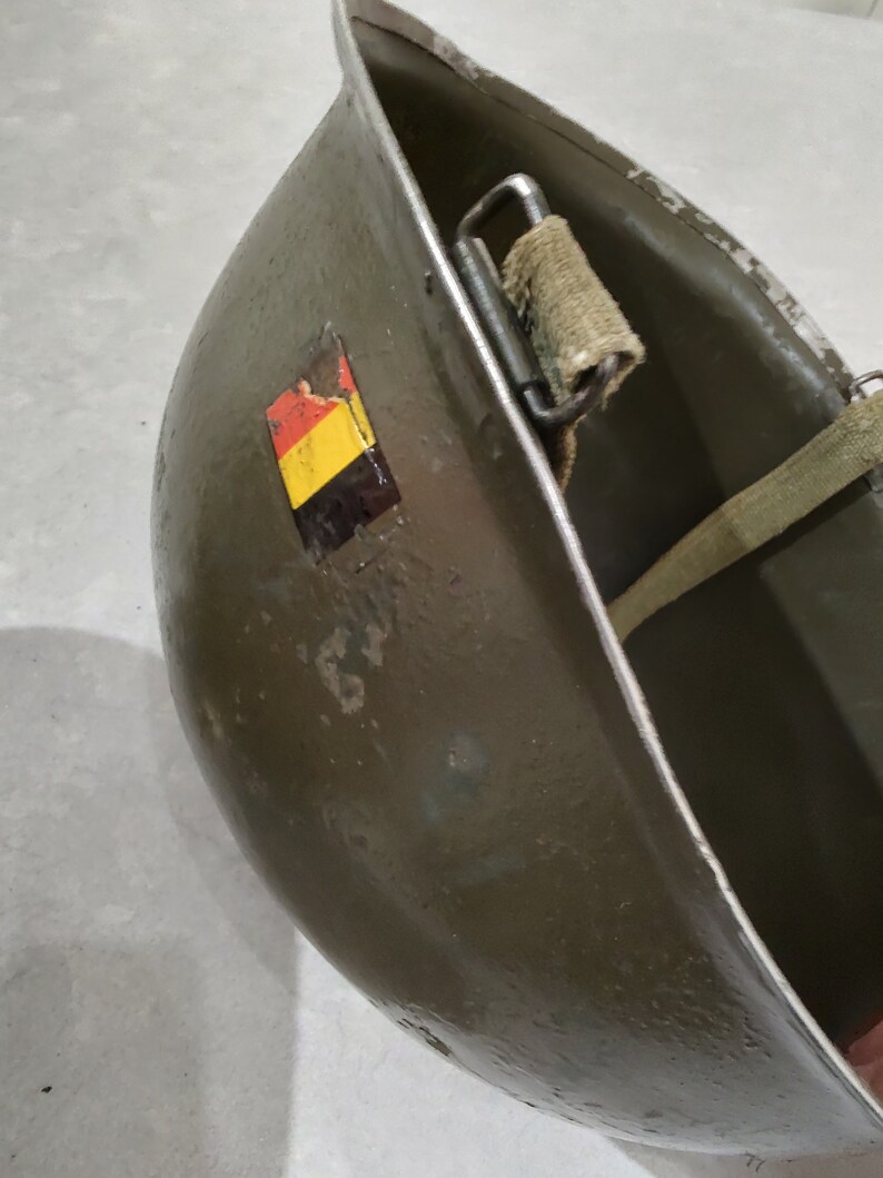 WW2 Belgian M51 American US Army M1 Helmet & Liner Etsy