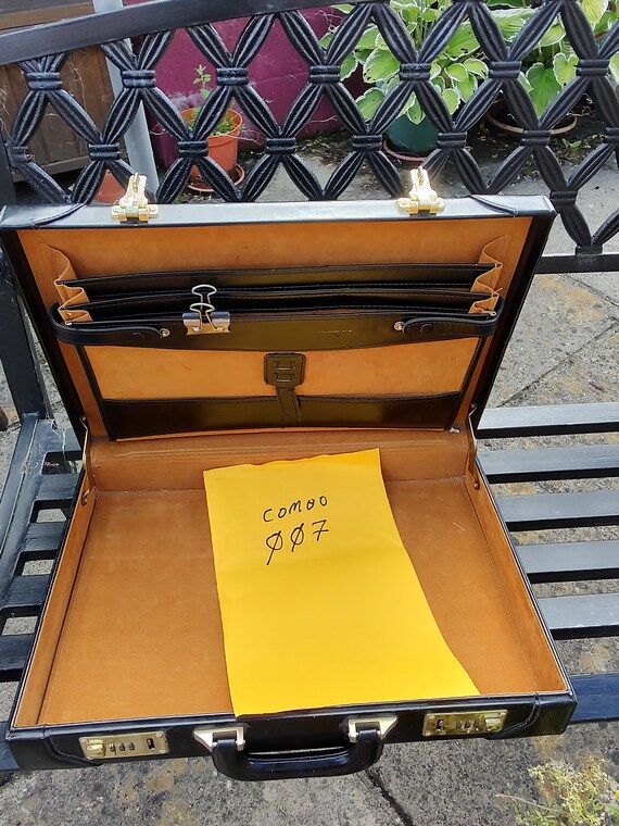 Vintage British English Briefcase presto locks Gem