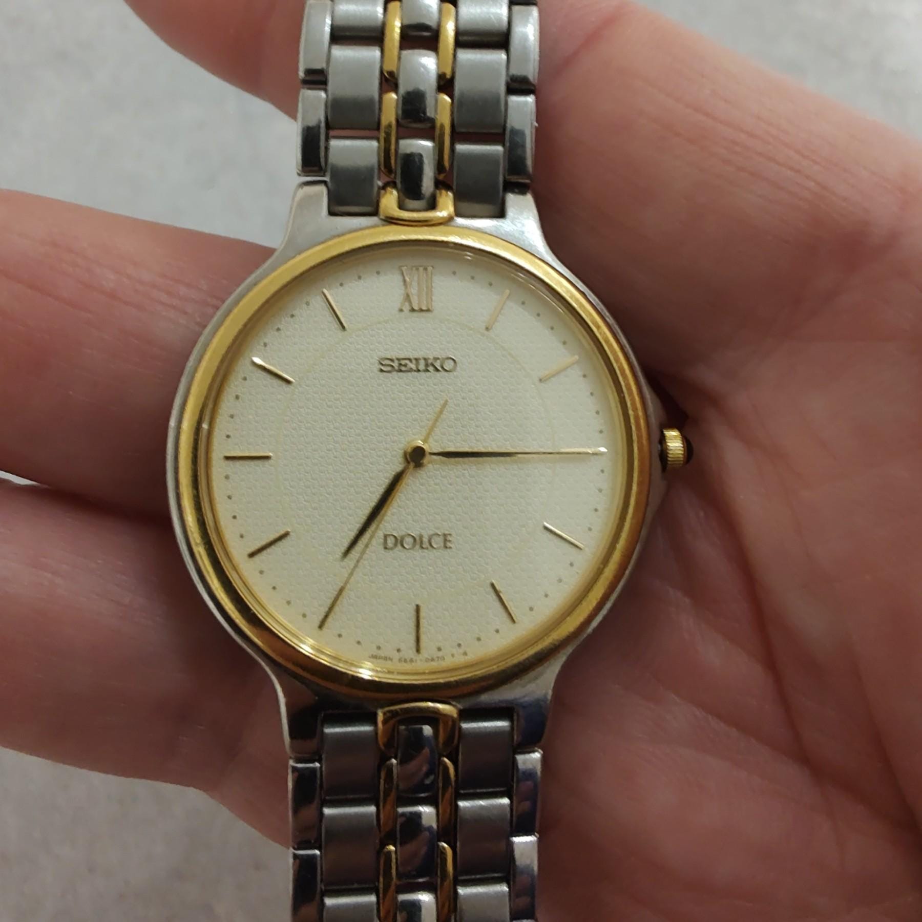 SEIKO Dolce 腕時計 ゴールド/シルバー Seiko Dolce Mixed Tone Gold Tone Silver Tone Goldplated Mens