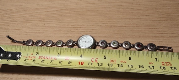 SOLID SILVER gemstone bracelet sterling silver wa… - image 9