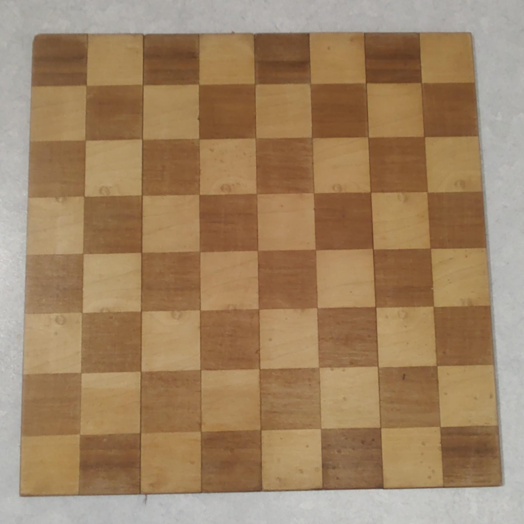 Rare Vintage Folding wooden  Chessboard Campaign Napoleonic Georgian Style