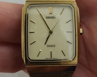 Vintage Seiko Men's 36mm Two Tone Quartz Watch - Etsy