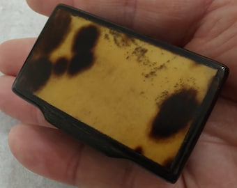 Antique  Horn and Tortoiseshell Snuff Box