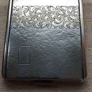 kraft alpacca cigarette case Vintage 835 Silver Robert Kraft Germany Vintage Cigarette Case KRAFTALPACCA RK