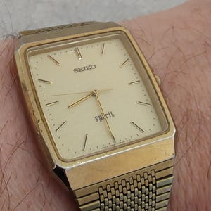Vintage Seiko Spirit 8N41-5180 Tank Watch - 1995 Japan - Etsy