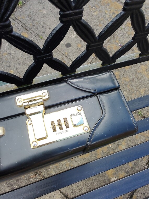 Vintage British English Briefcase presto locks Gem
