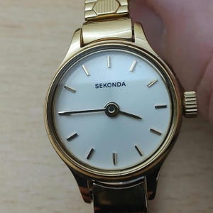 SEKONDA Brushed Goldplated  ladies watch
