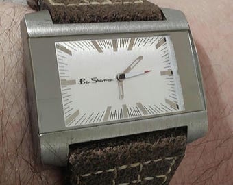 Vintage Große Herren Unisex BEN SHERMAN Dress Uhr formelle Uhr TV Uhr Geschenk für ihn