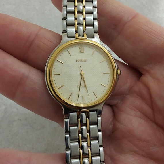 Seiko Dolce Quartz Watch, Mixed Tone Gold & Silver, Japan Made - Etsy