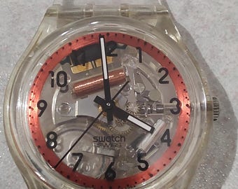 Reloj Swatch vintage FREERIDE SKK100 1994 RARO Esqueleto Swatch Jelly