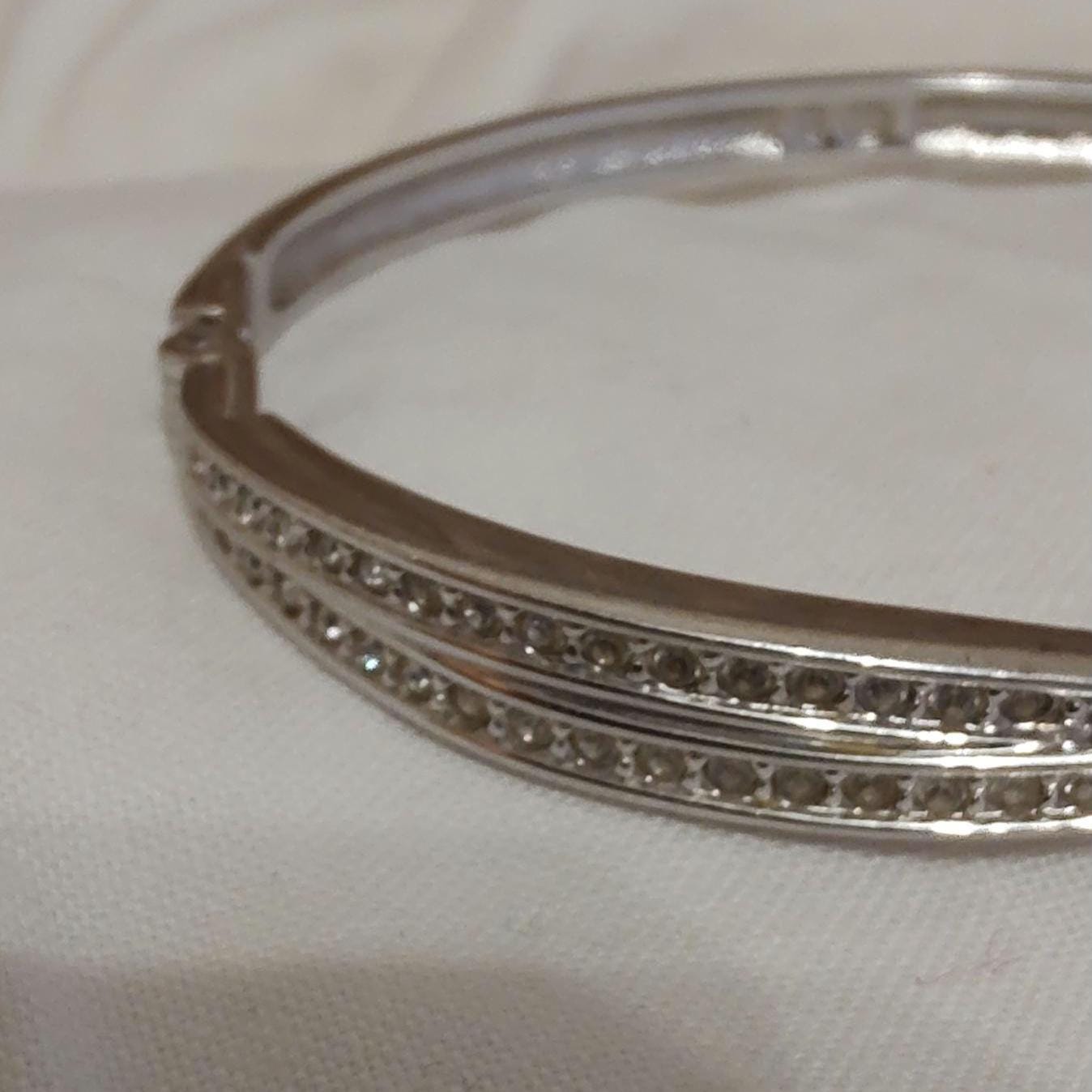 SWAROVSKI Edith BANGLE - Etsy