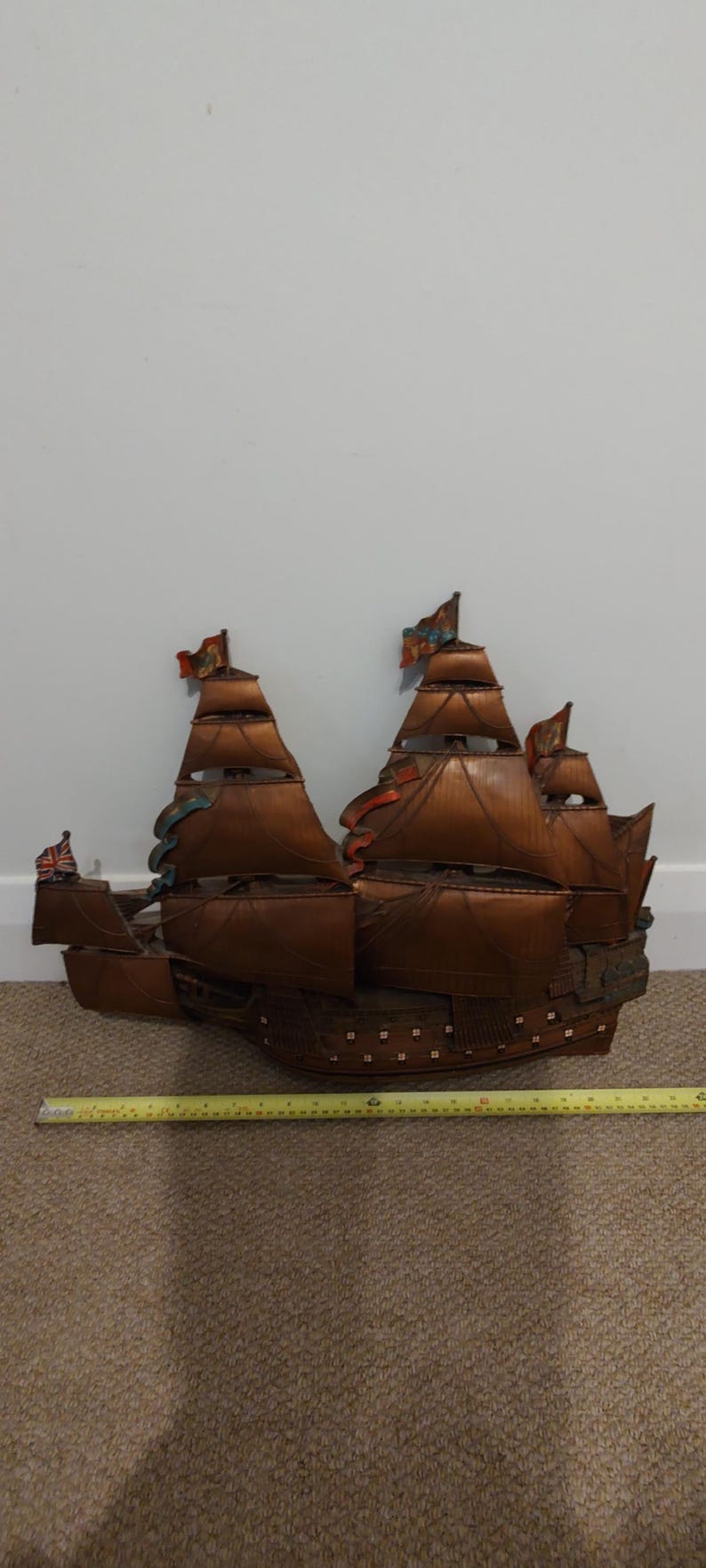 BOSSONS Fraser Art Congleton 1971 Moulded GALLEON SOVEREIGN of the Seas ...