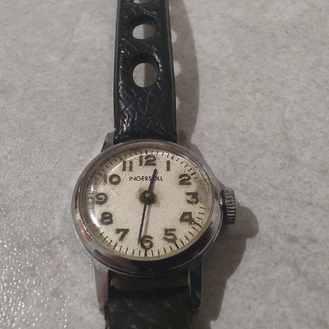 Stunning, rare vintage 1960's Ingersoll 5903 17J broad arrow