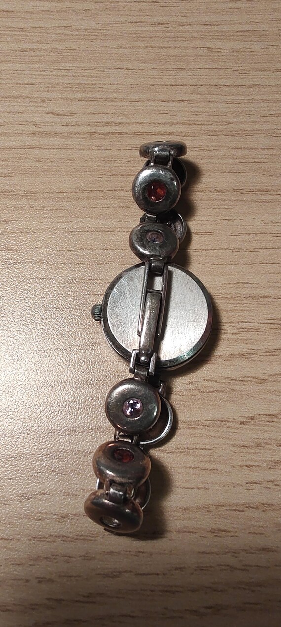 SOLID SILVER gemstone bracelet sterling silver wa… - image 6