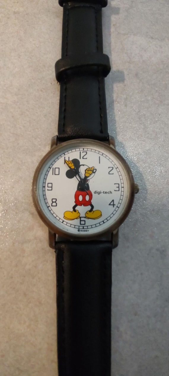 Vintage Digital Tech Mickey Mouse Watch Disney Collection Etsy