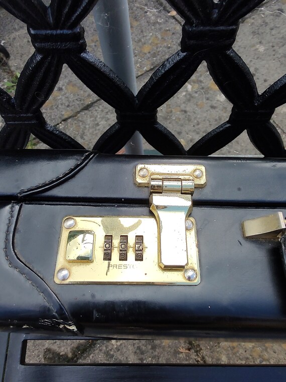 Vintage British English Briefcase presto locks Gem