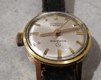 VINTAGE RODANIA Swiss Made17 Jewel Automatic Gold Plated  display picture 2
