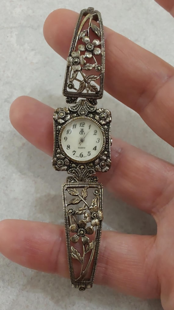 Ladies solid silver watches best sale