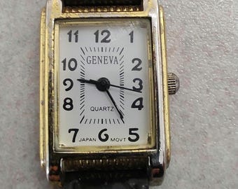 GENEVEA tank watch  quartz watch vintage