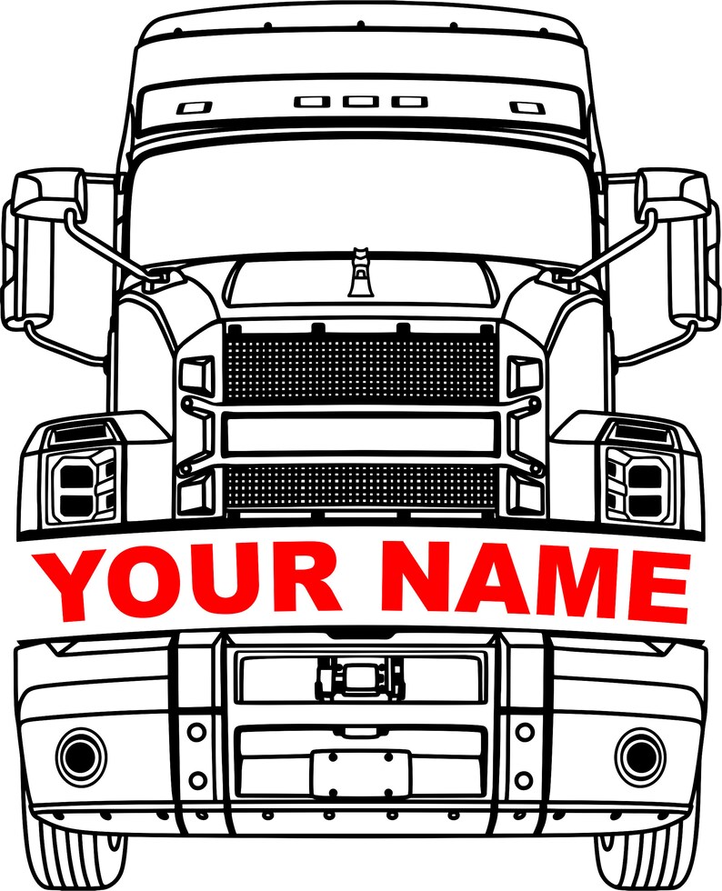 Mack Truck Vector Cut SVG Truck Cut File Svg Truck Cricut | Etsy