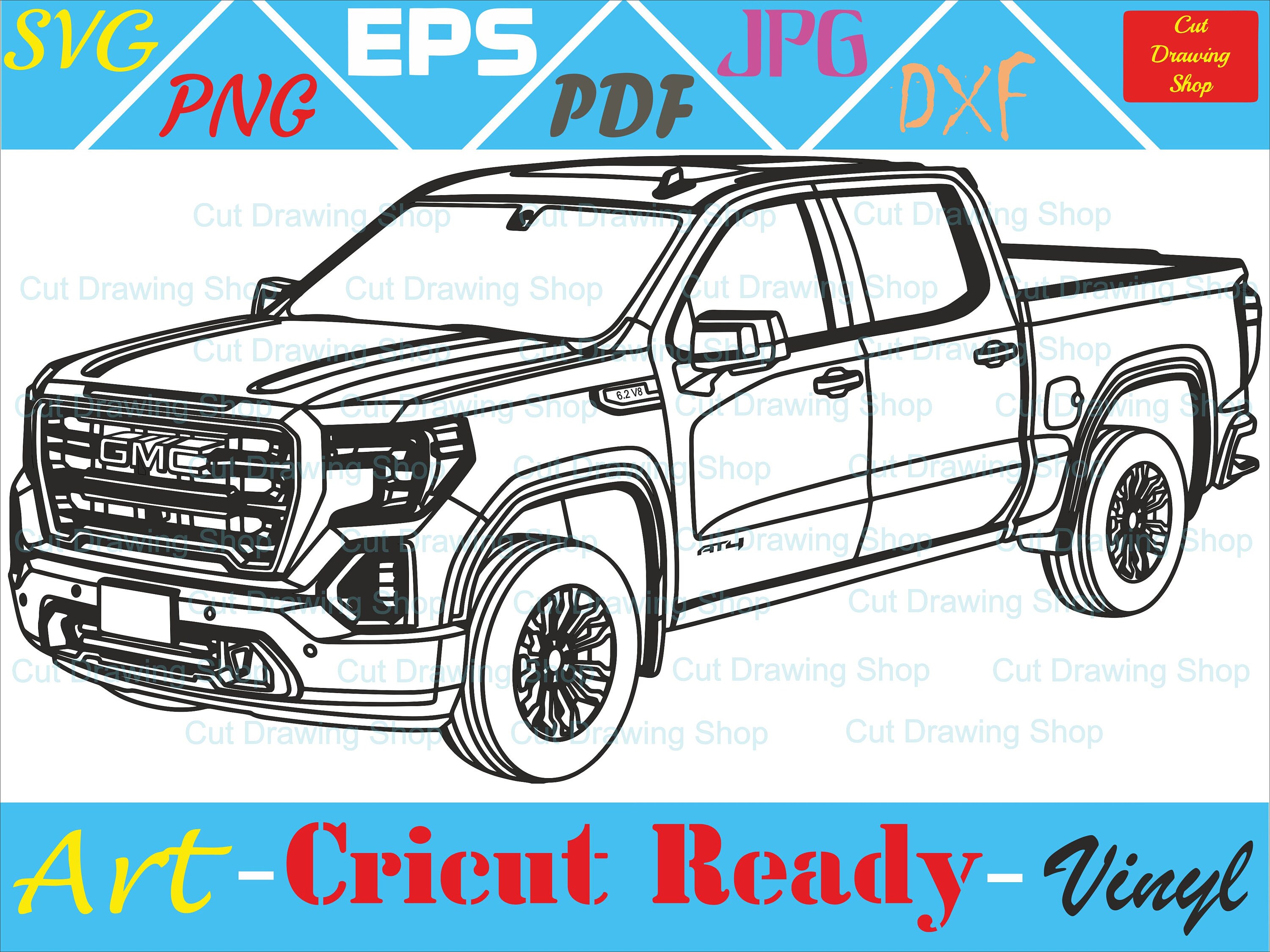 Gmc Truck Christmas Commercial 2022 Gmc Sierra At4 Crew Pickup Vector Cut File Silhouette | Etsy Ireland