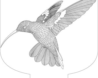 Humming Bird Vector Etsy