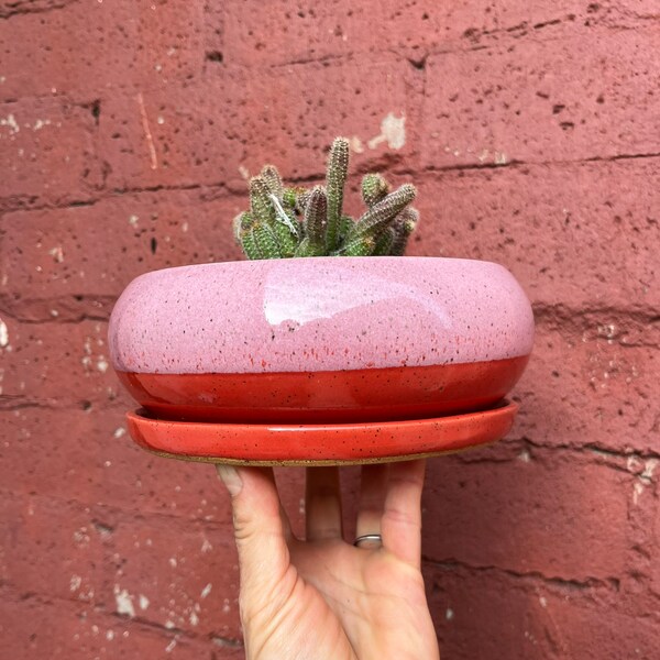 Planter and Saucer Etsy