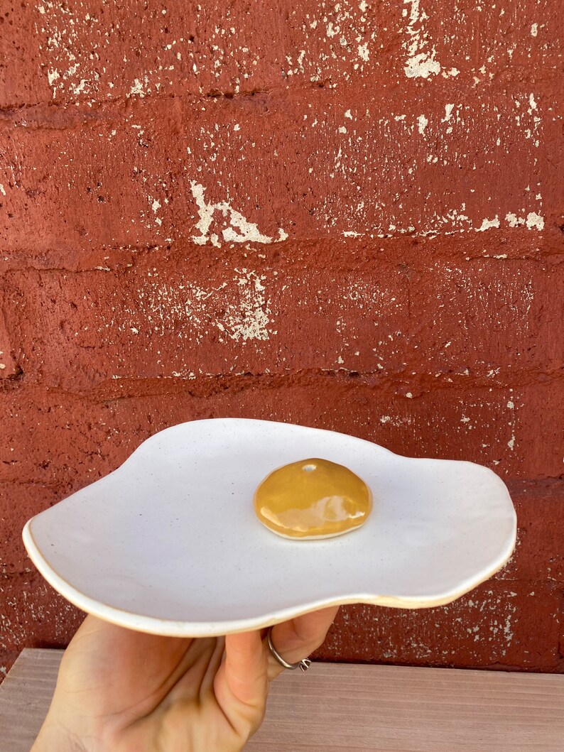 Sunny Side up Incense Burner Egg Catch All Tray Fried Egg Etsy