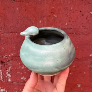 Mottled Green ashtray with joint rest, Handmade ceramic green and black Ashtray