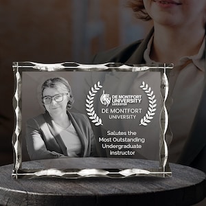 Personalize 3d Crystal Employee Appreciation Award | Crystal Plaque