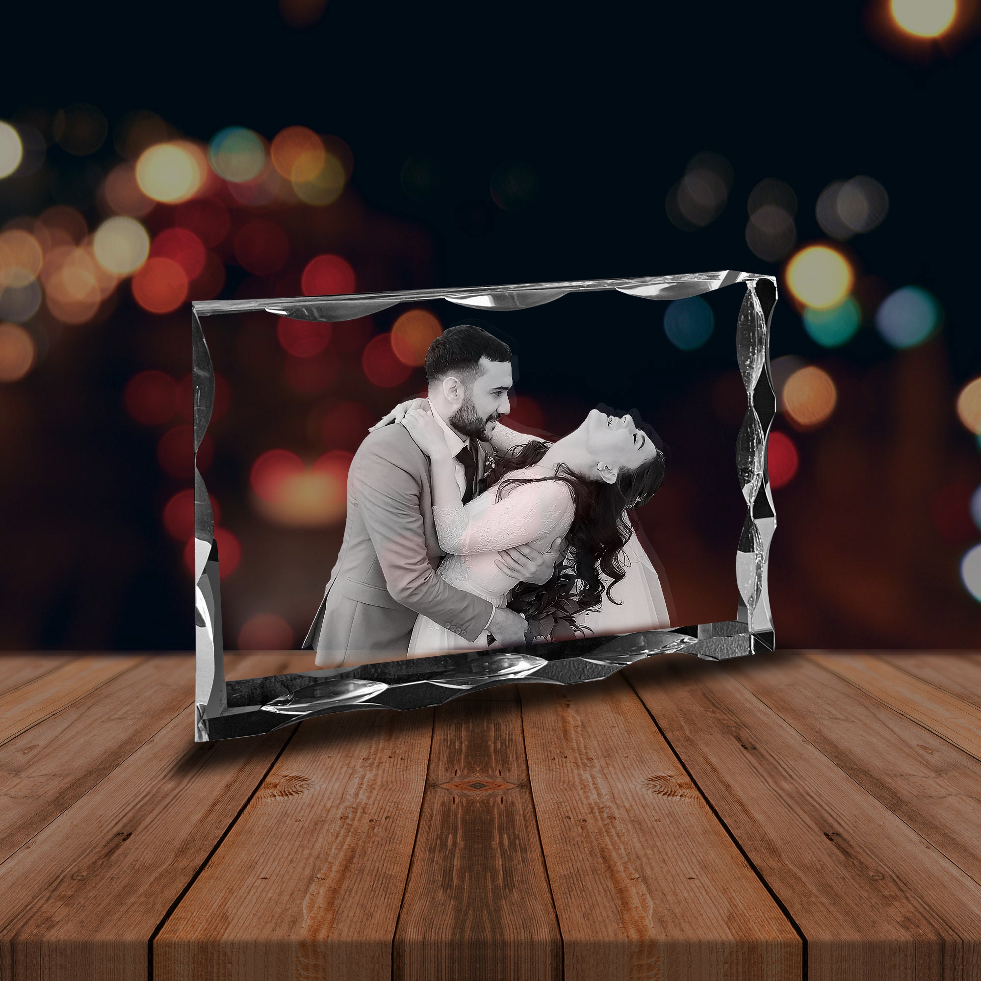Memorial Gifts, 3D Crystal Anniversary Gifts for Her, Personalized