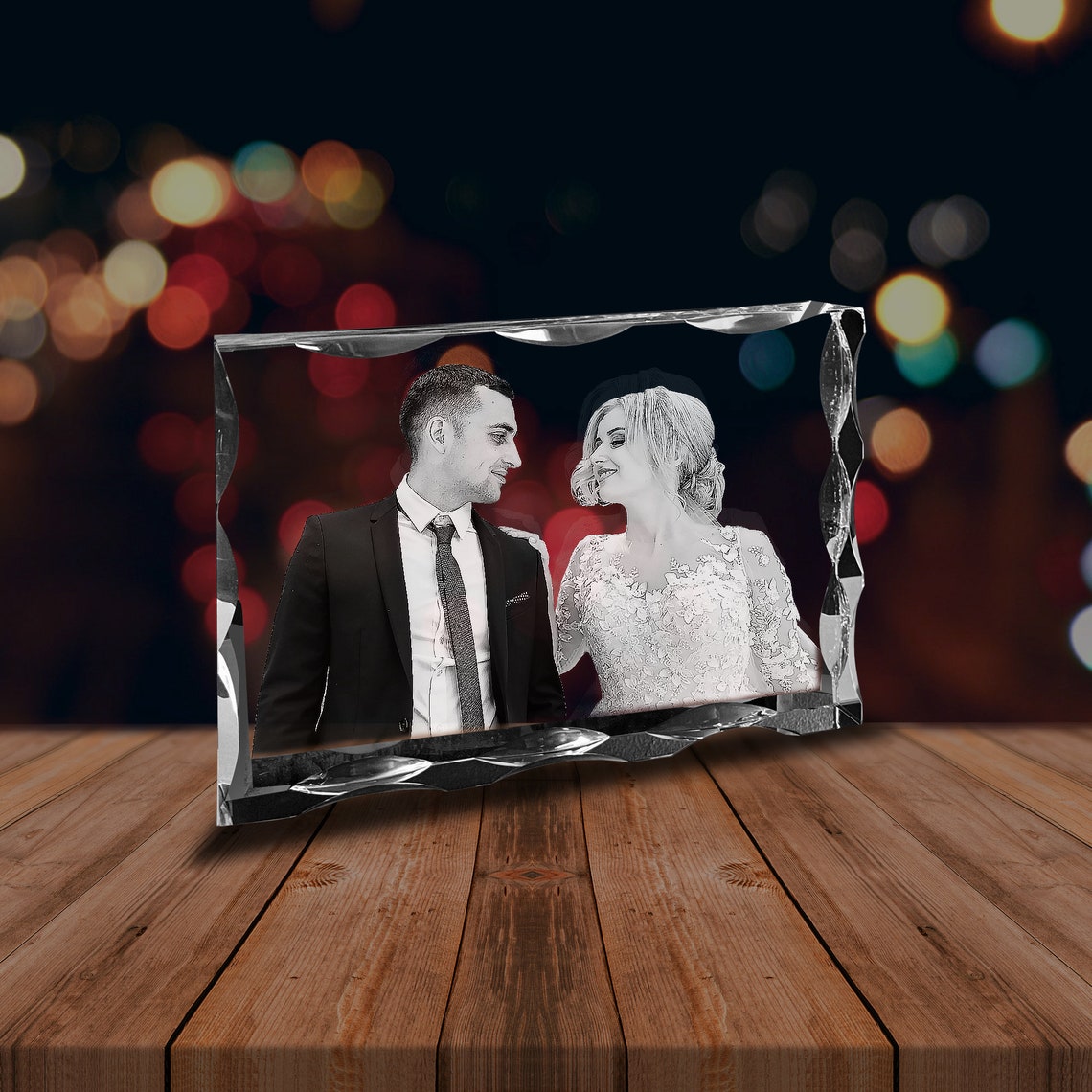 Memorial Gifts, 3D Crystal Anniversary Gifts for Her, Personalized