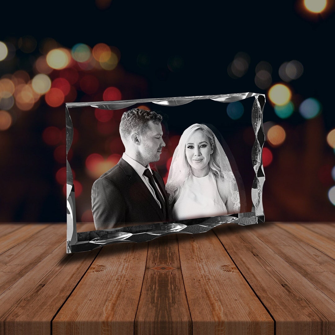 Memorial Gifts, 3D Crystal Anniversary Gifts for Her, Personalized