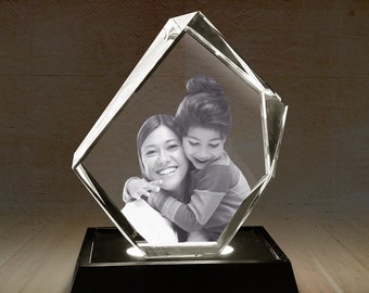 Personalized gift for mother, 3d crystal Prestige, Gift for mother's Day, Gift from daughter/son, Best Gift for mother, special gift for mom