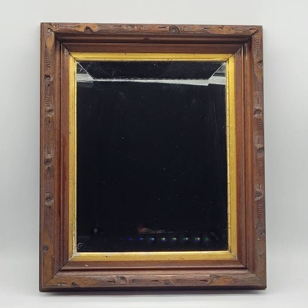 Antique Wood Mirror - Etsy